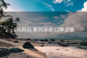 17c网站 案例深读 口碑逆袭
