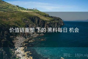 价值链重塑 下的 黑料每日 机会