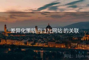 差异化策略 与 17c网站 的关联