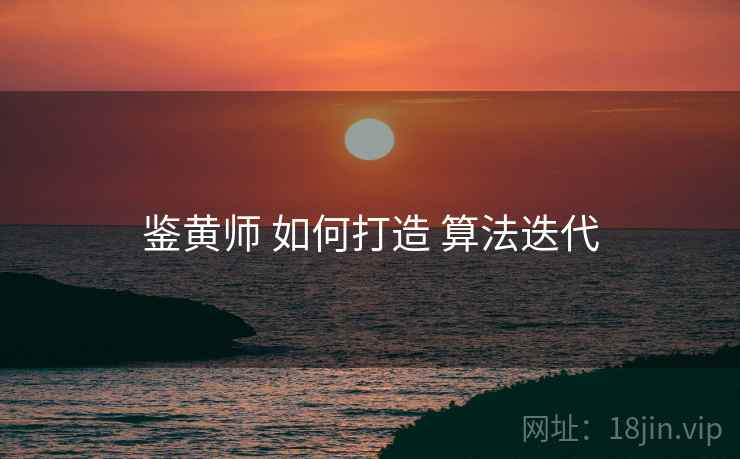 鉴黄师 如何打造 算法迭代
