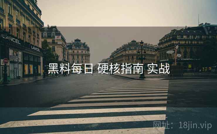 黑料每日 硬核指南 实战