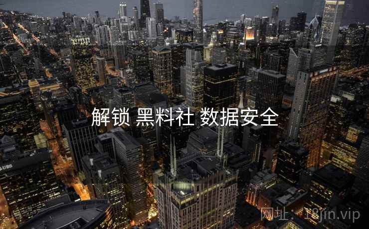 解锁 黑料社 数据安全