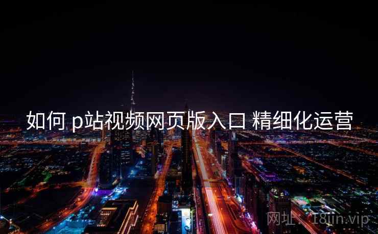 如何 p站视频网页版入口 精细化运营